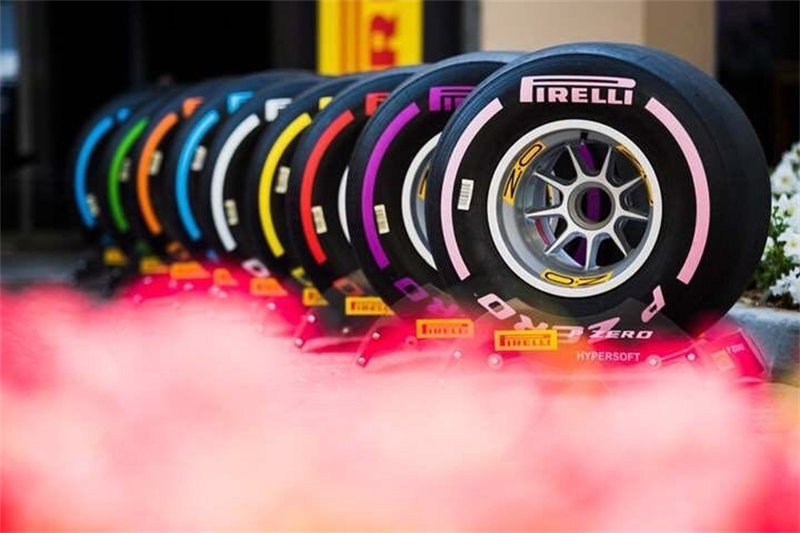 F1的各种轮胎配方。