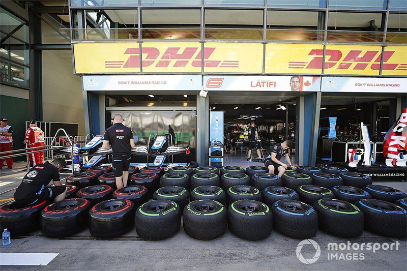 F1的各种轮胎。